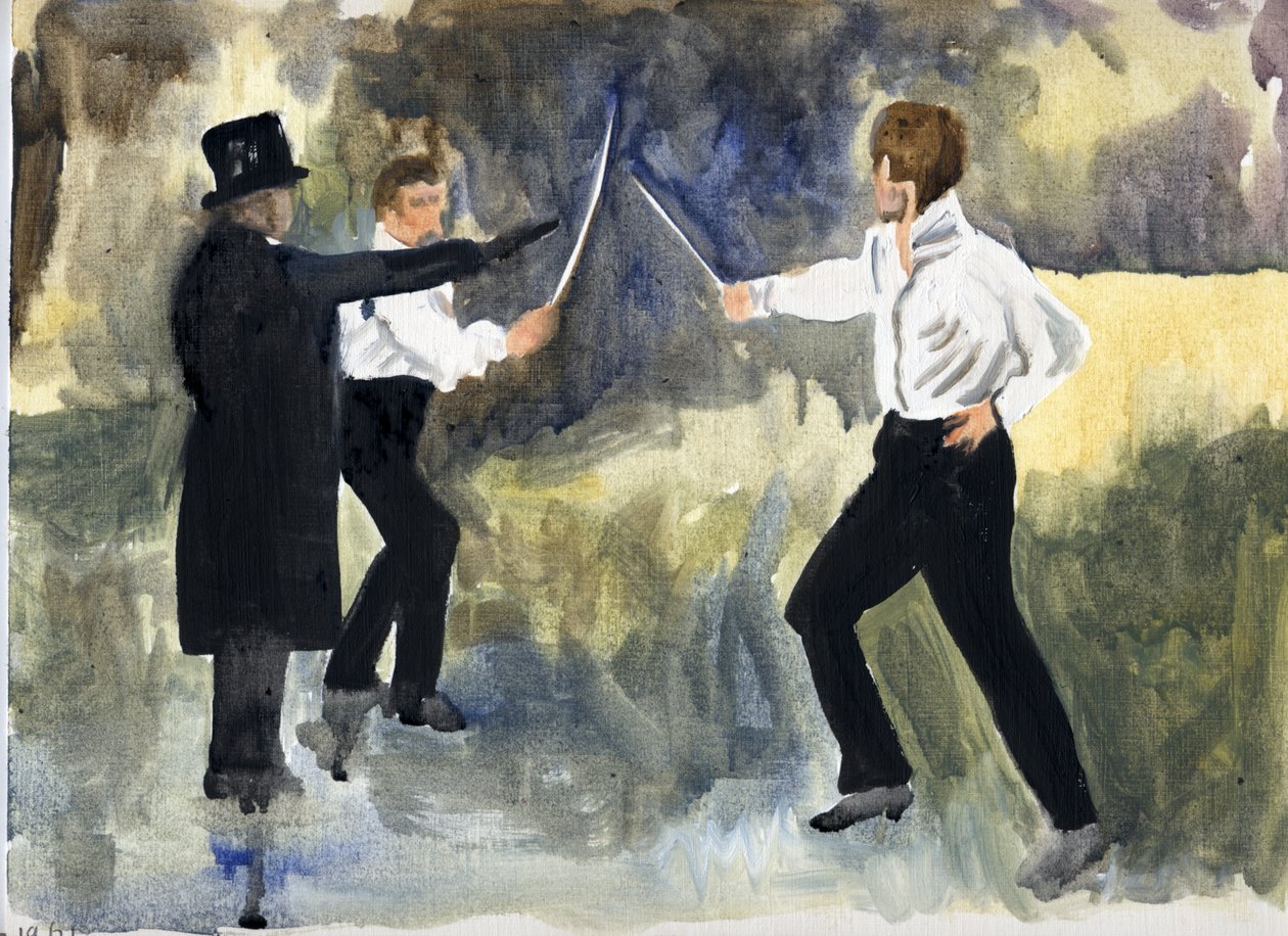 The Plot (Párizs 1961), 2011 (olaj, papír) alkotó: Cathy Lomax
