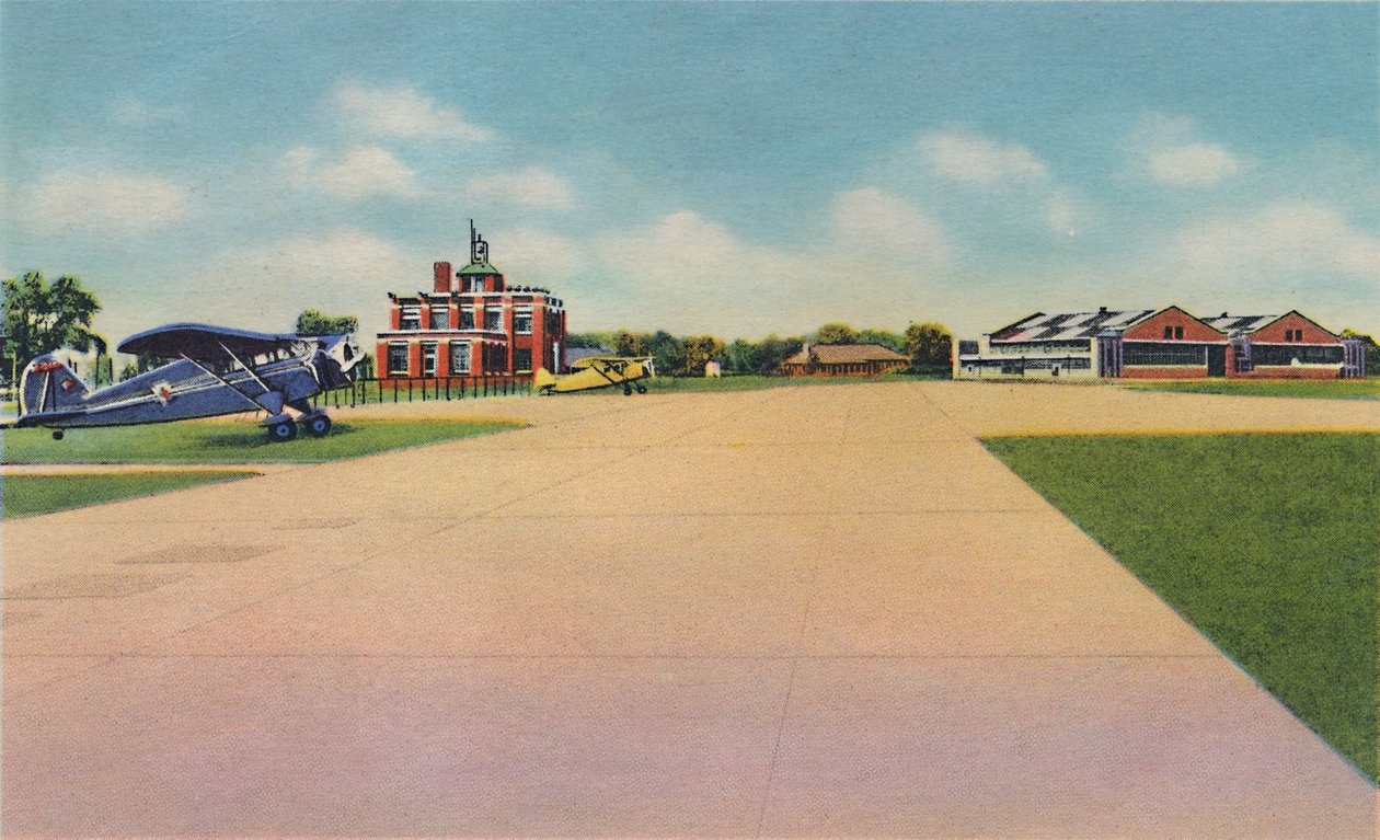 Bowman Field, városi repülőtér, 1942 alkotó: Caufield and Shook