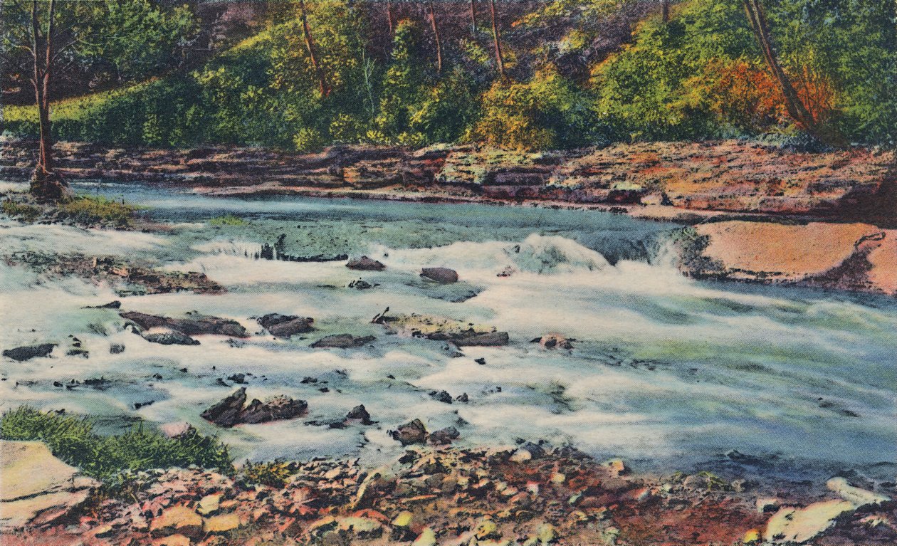 Rapid Waters, Cherokee Park, 1942 alkotó: Caufield and Shook