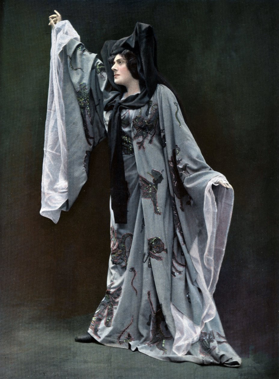 Meyriane Heglon operaénekes (1867-1942) Lilith szerepében a "Le fils de l