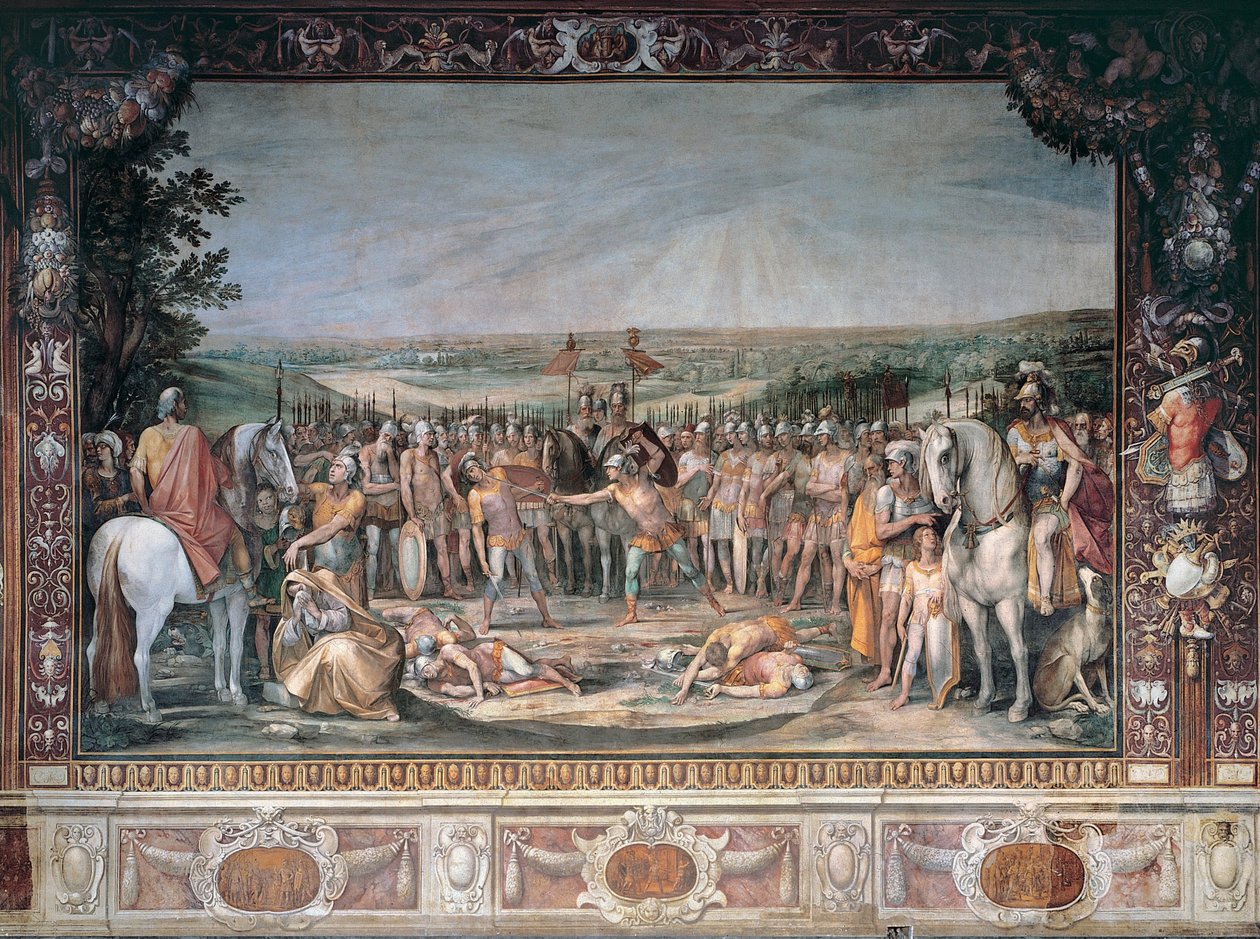 Horatii és Curiatii harca alkotó: Cavalier dArpino