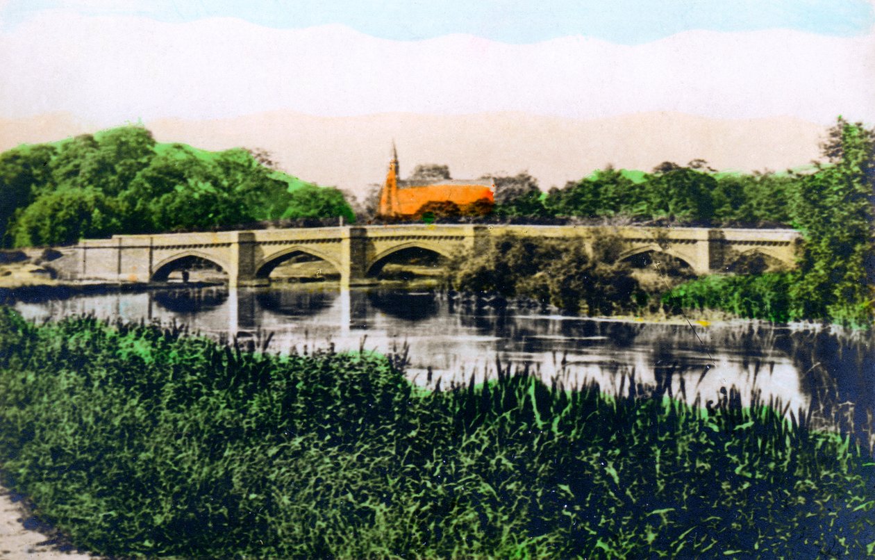 Híd a Temze folyón Clifton Hampdennél, 1926. alkotó: Cavenders Ltd
