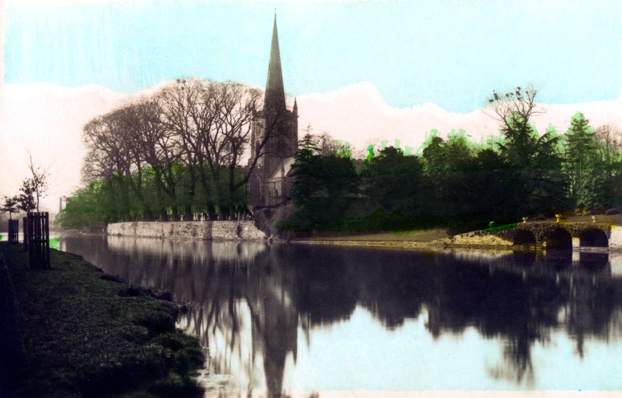 Holy Trinity Church, Stratford-upon-Avon, Warwickshire, 1926. alkotó: Cavenders Ltd