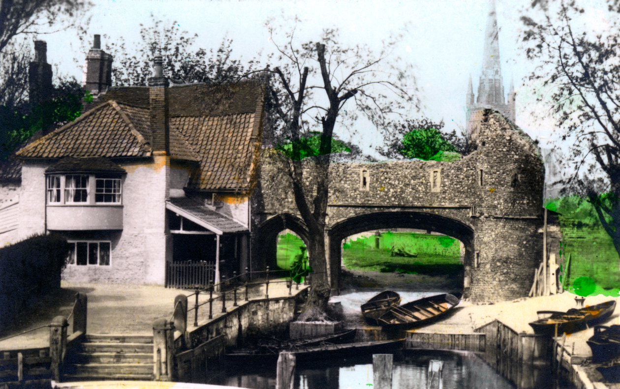 Pulls Ferry, Norwich, Norfolk, 1926. alkotó: Cavenders Ltd