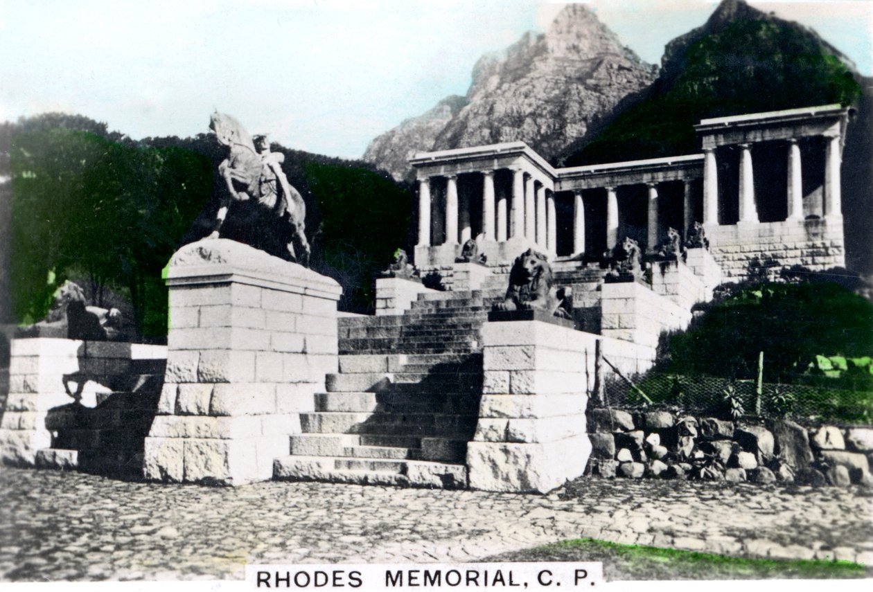 Rhodes Memorial, Devils Peak, Fokváros, 1920-as évek. alkotó: Cavenders Ltd