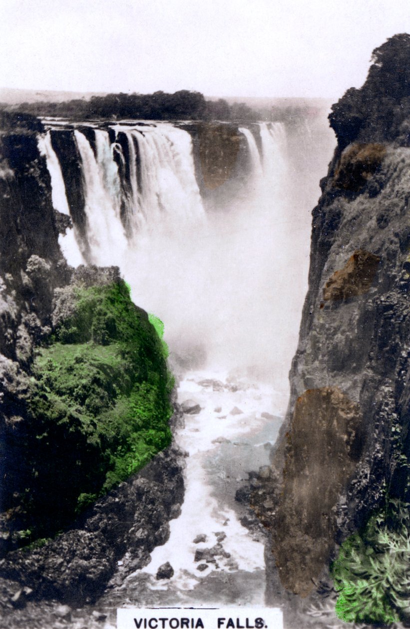 Victoria-vízesés, Afrika, 1920-as évek. alkotó: Cavenders Ltd