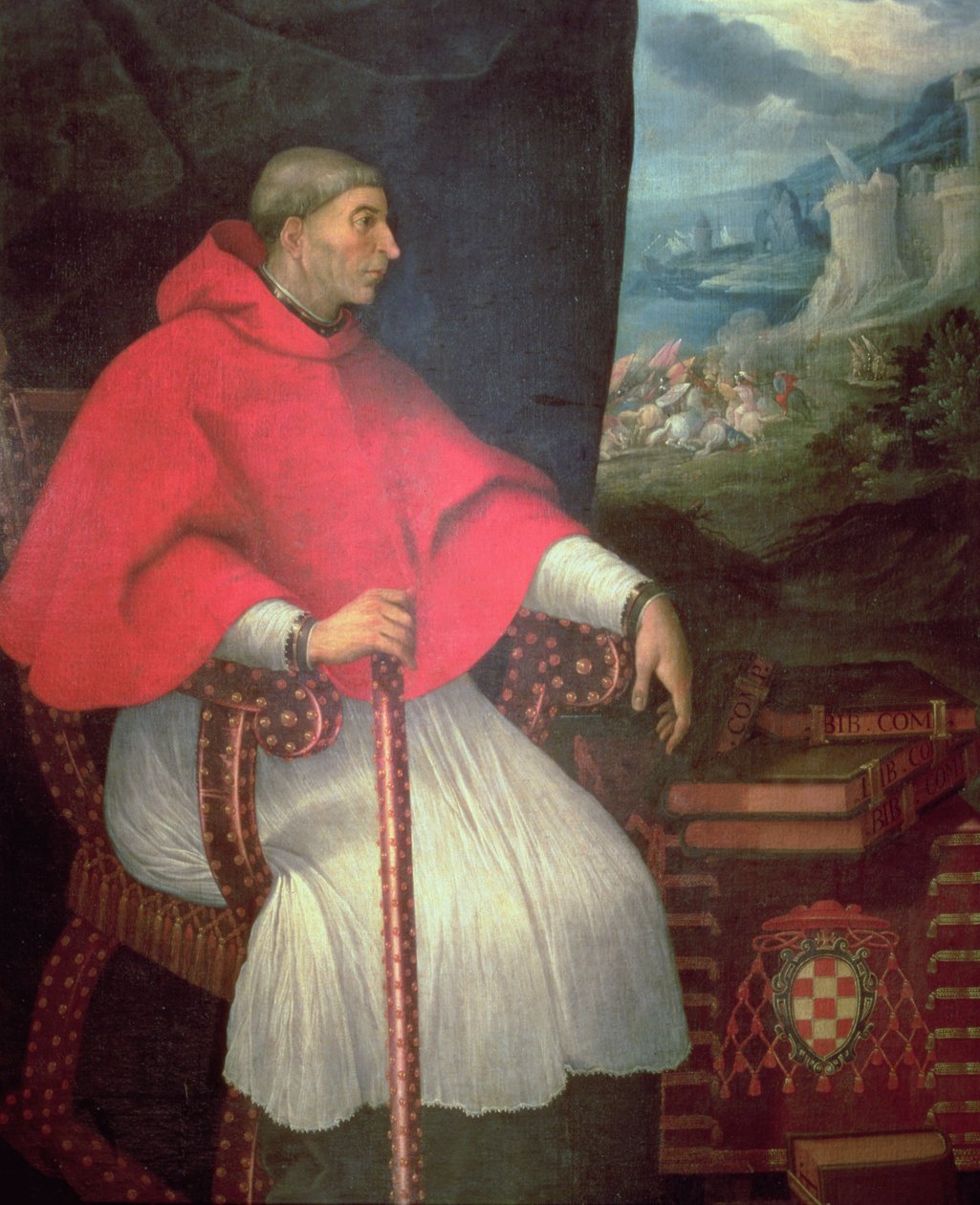Francisco Ximenez de Cisneros bíboros (1437-1517) portréja alkotó: Caxesi or Caxete Eugenio Caxes