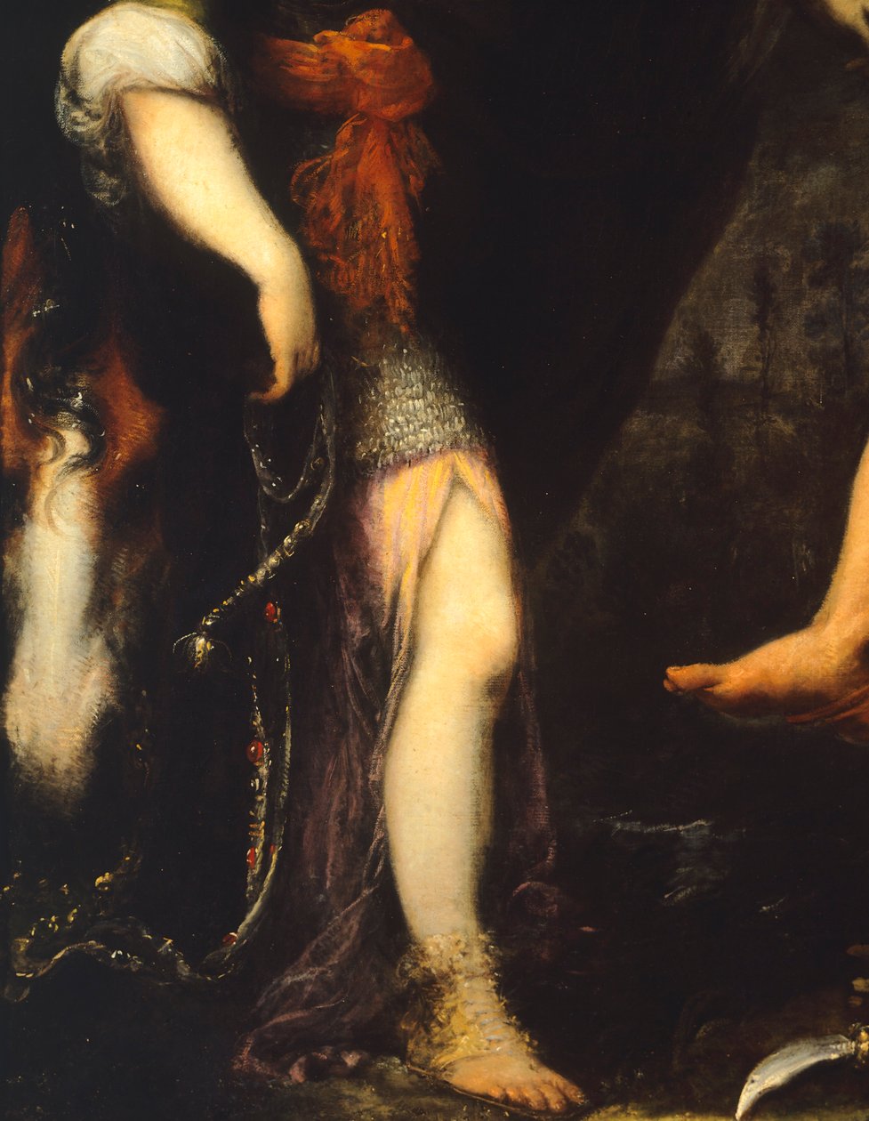 Erminia a pásztorok között, Cecco Bravo (1607-1661), Részlet alkotó: Cecco  Bravo