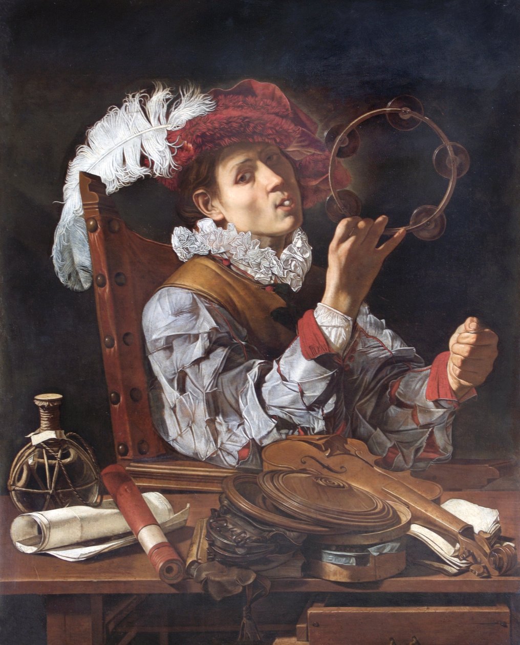Egy zenész, 1610 körül (olaj, vászon) alkotó: Cecco de Caravaggio