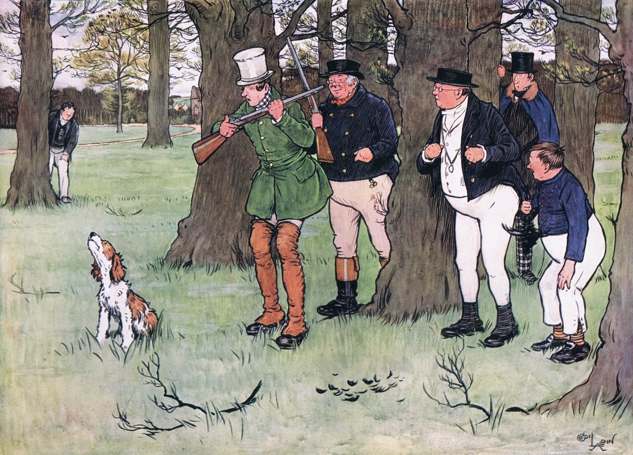 Az ég áldja meg a lelkemet! mondta Winkle úr, kijelentem, hogy elfelejtettem a sapkámat. alkotó: Cecil Charles Windsor Aldin