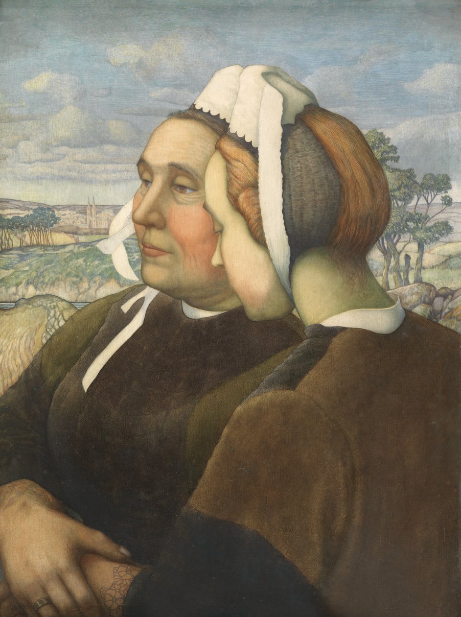 Breton bizalmasai, 1908 körül (tempera a panelen) alkotó: Cecil J. Webb
