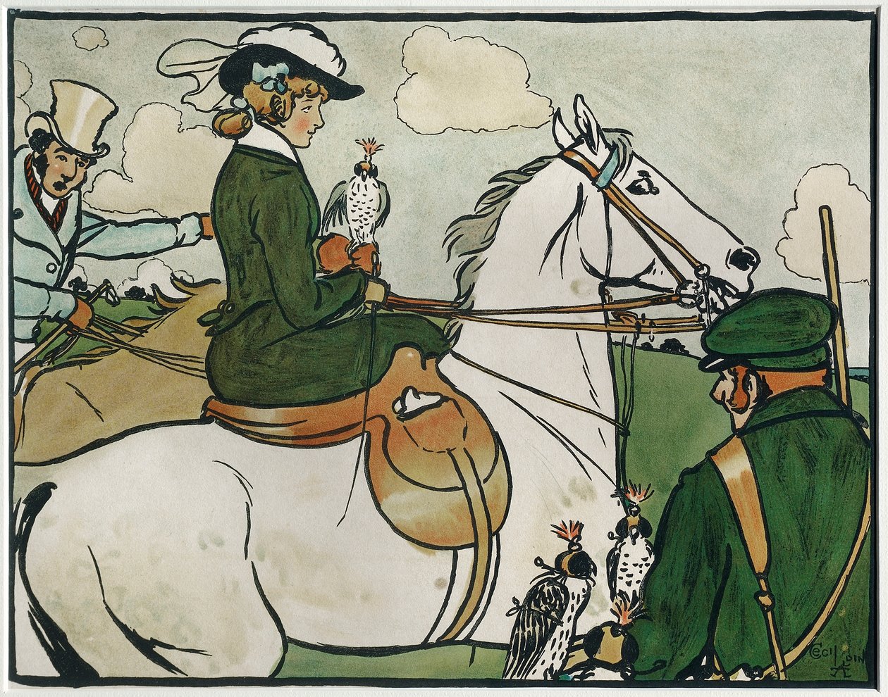Régi angol sportok és játékok: Hawking alkotó: Cecil Charles Windsor Aldin