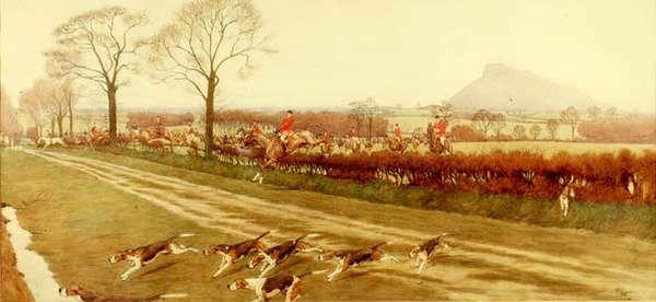 A Cheshire - távol Tattenhalltól, 1912 (toll, tinta és WC) (a részletekért lásd: 85437) alkotó: Cecil Charles Windsor Aldin