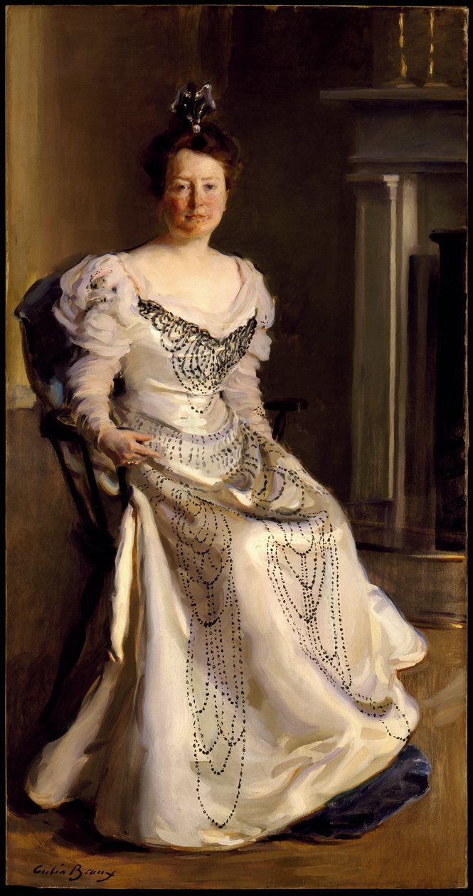 Robert Abbe asszony, Catherine Amory Bennett, 1898-99 alkotó: Cecilia Beaux