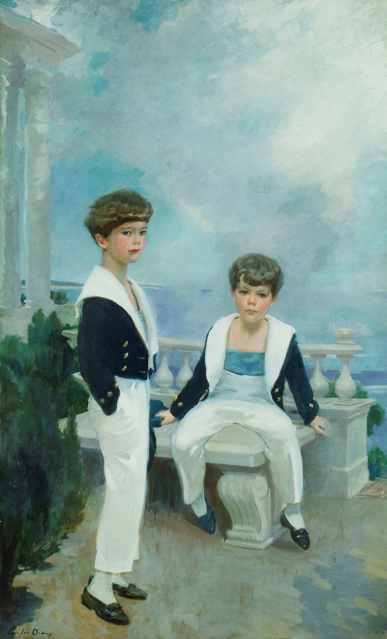 The Velie Boys (Craig Combes Velie és John Deere Velie), 1913 körül (olaj, vászon) alkotó: Cecilia Beaux