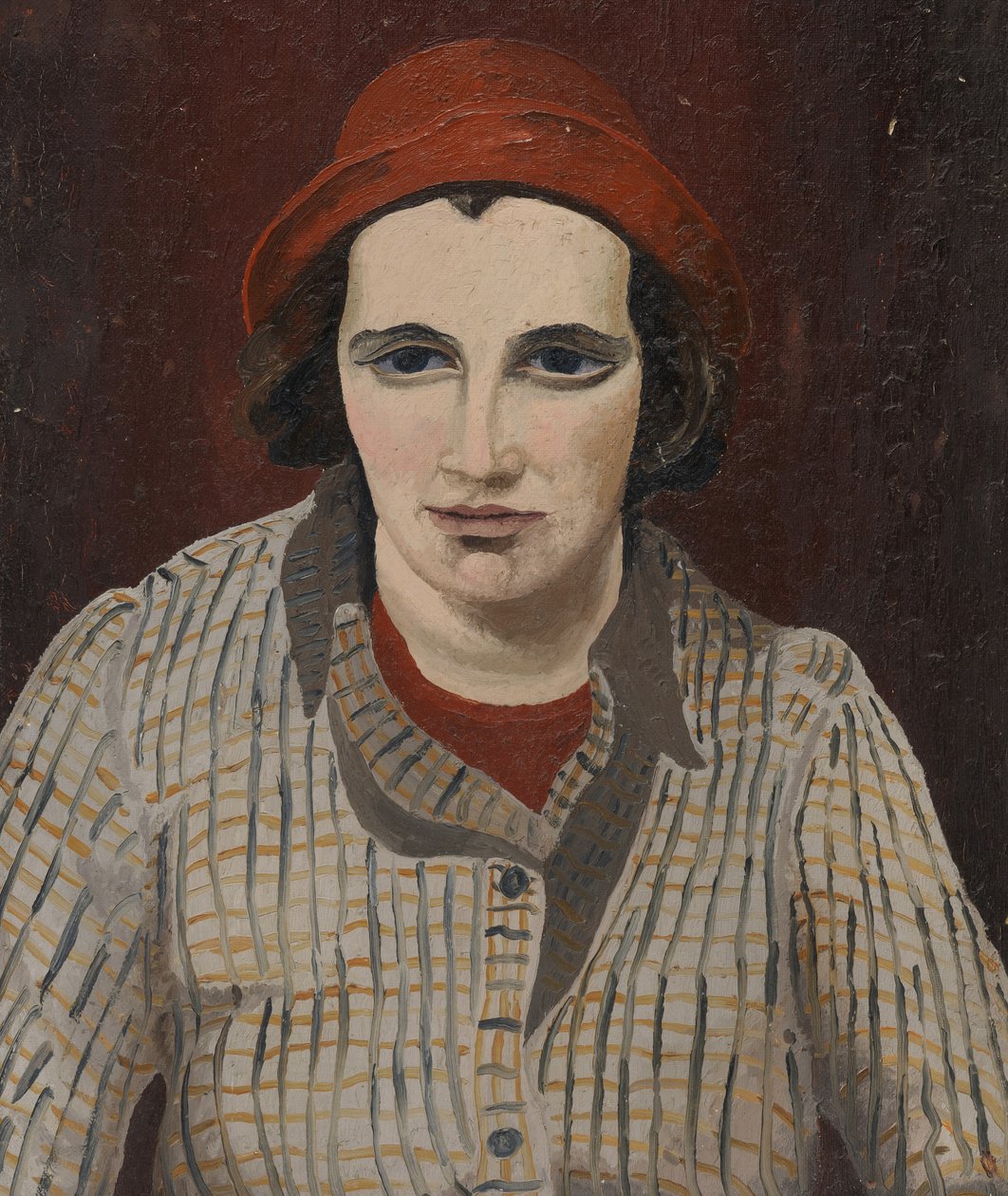 Denise Broadley portréja (olaj, vászon) alkotó: Cedric Morris