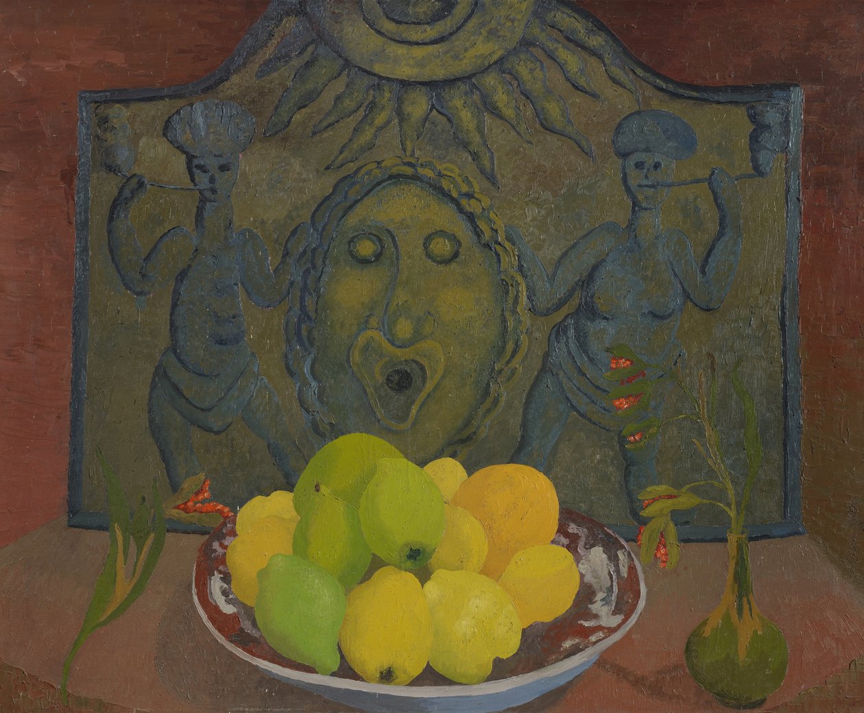 Csendélet Sussex előtt (olaj, vászon) alkotó: Cedric Morris