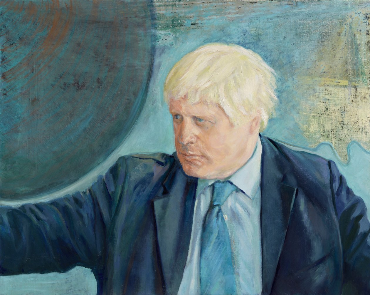 Boris Johnson, 2019 (olaj, vászon) alkotó: Celia Montague