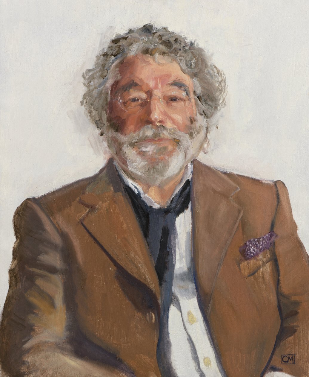 Craig Raine, angol költő, 2022 (olaj, vászon) alkotó: Celia Montague