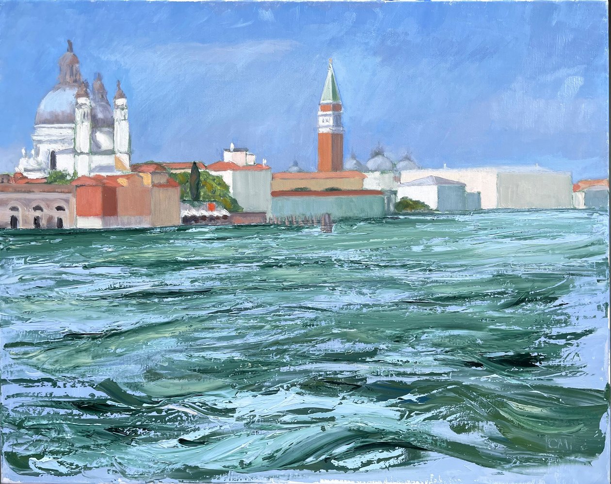 Láthatatlan város, 2025 (olaj, vászon) alkotó: Celia Montague