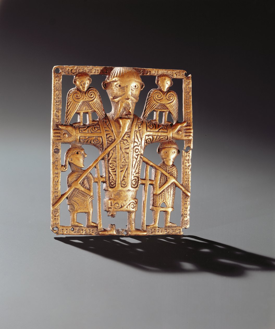 Keresztrefeszítési tábla, Clonmacnoise, Offaly megye, viking kor, 10-11. század (bronz) alkotó: Celtic