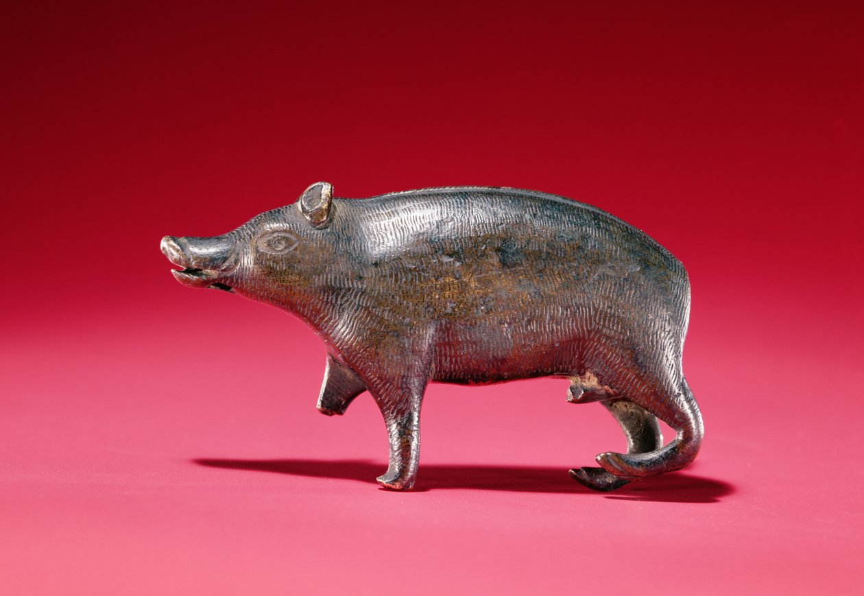 Vadkan figurája (bronz) alkotó: Celtic