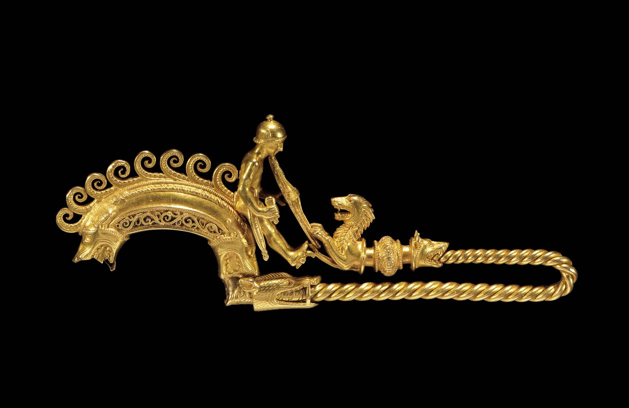 Nagyon fontos La Tene harcos fibula (arany) (lásd még: 1065823-7) alkotó: Celtic