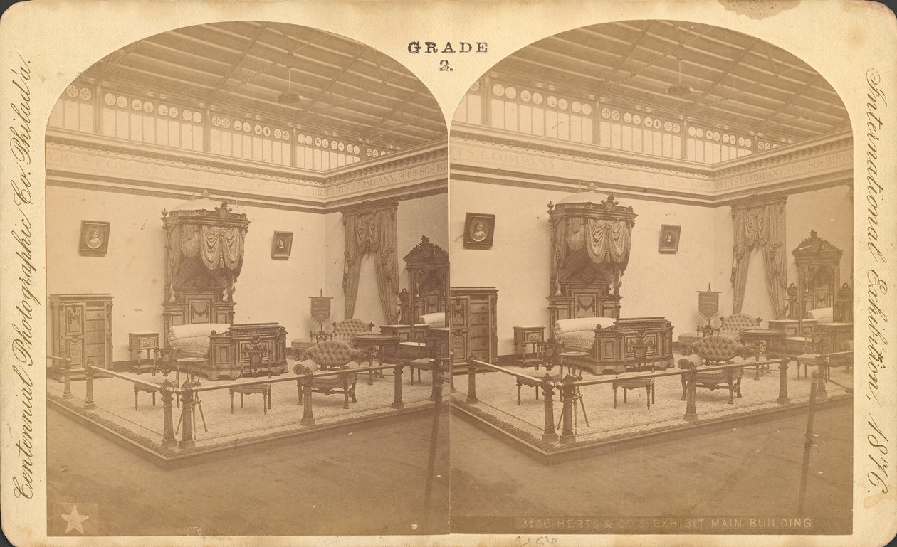 Herts & Co. bútorkiállítása - Főépület (f/w fotó) alkotó: Centennial Photographic Co.