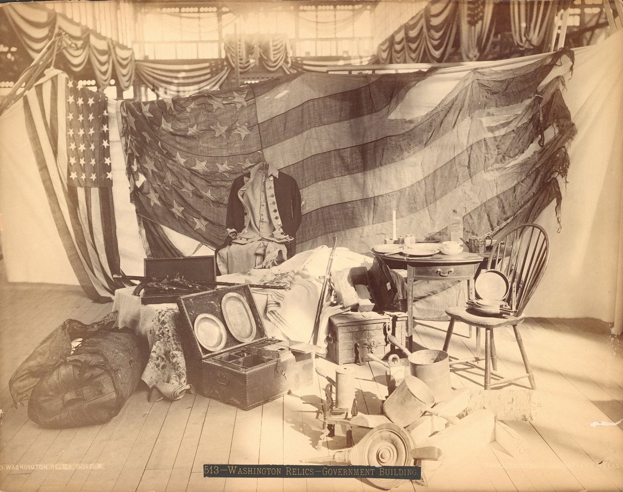 Washingtoni emlékek – kormányépület alkotó: Centennial Photographic Co.