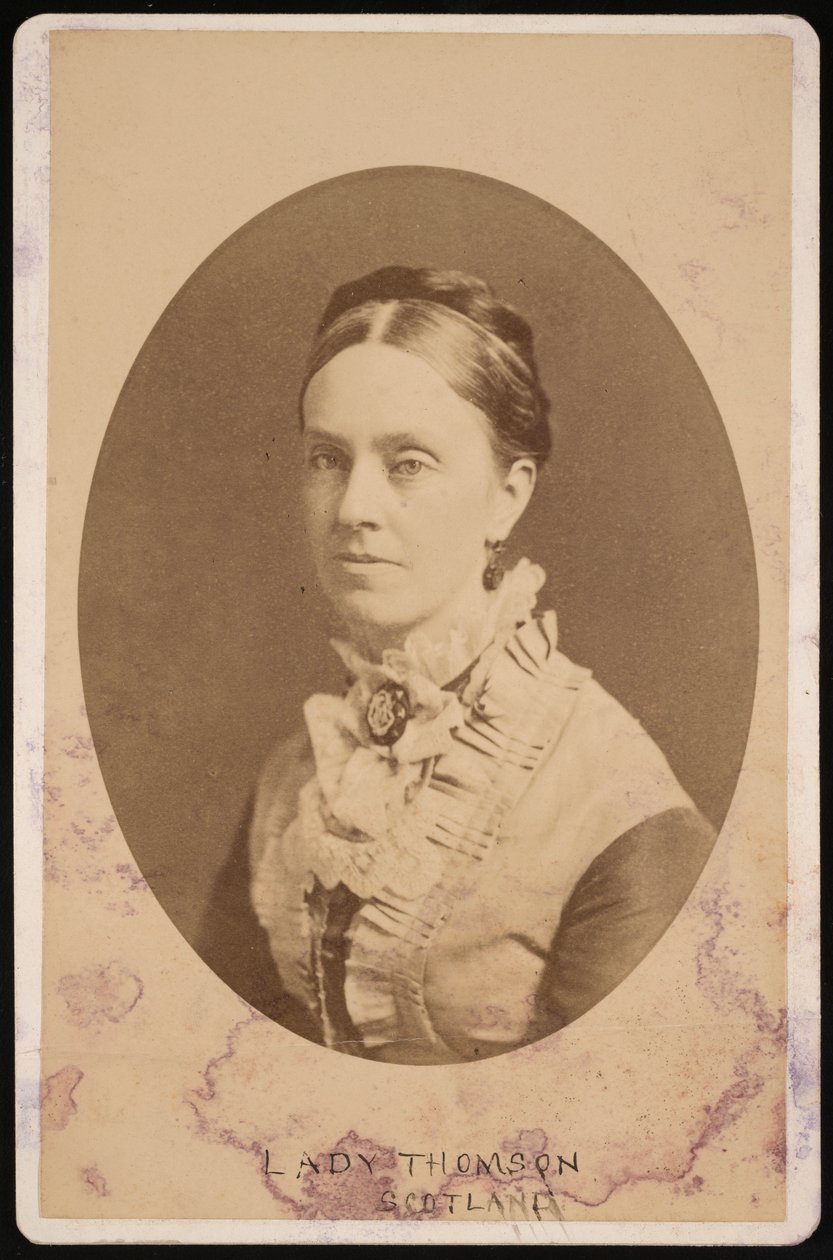 Lady Frances Anna Blandy Thomson portréja, Kelvin bárónő 1837-1916, 1876. alkotó: Centennial Photographic Company