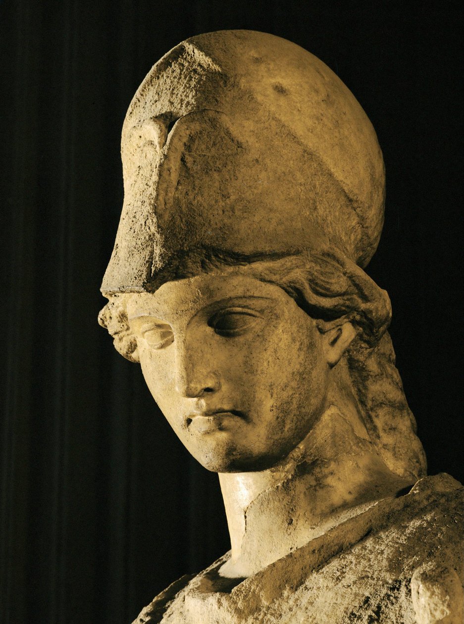 Athéné feje ciszternával és Erechthonios kígyóval ... alkotó: Cephisodotus the Younger