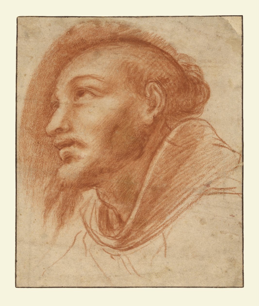 Tanulmány egy ferences szerzetesről (valószínűleg Szent Ferenc) alkotó: Cerano (Giovanni Battista Crespi)