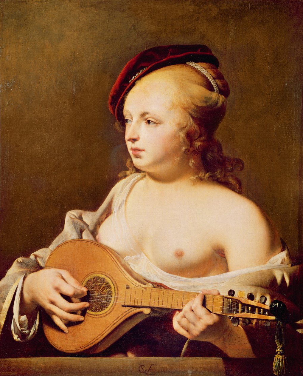 A Cittern játékos alkotó: Cesar Boetius van Everdingen