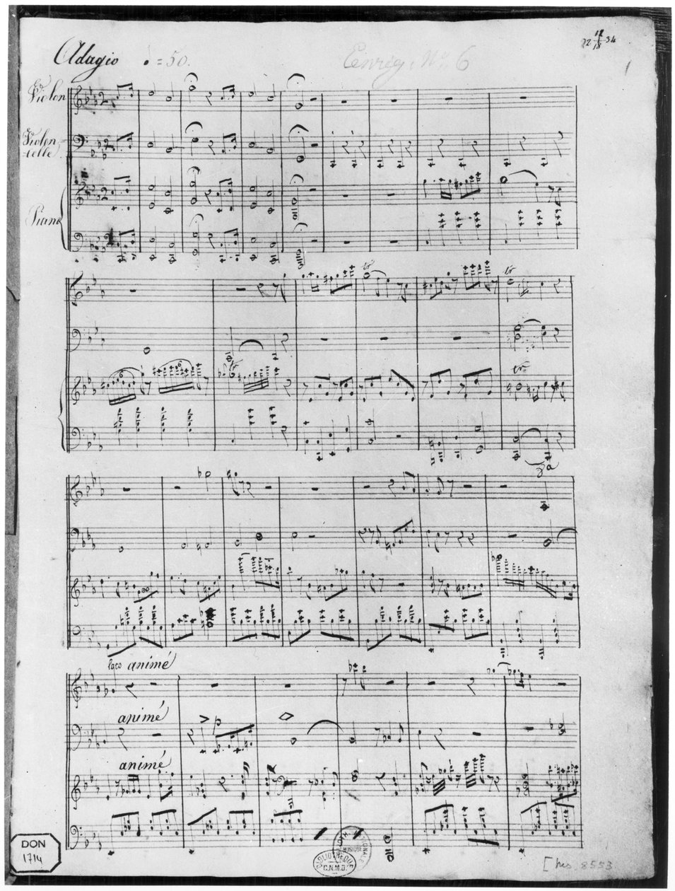 Kotta trióra zongorára, hegedűre és csellóra alkotó: Cesar Franck