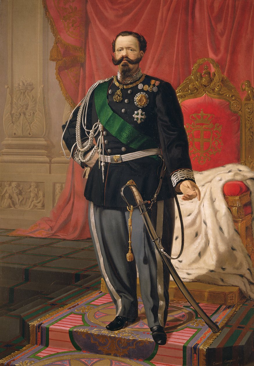 Victor Emmanuel, Olaszország portréja alkotó: Cesare Campini