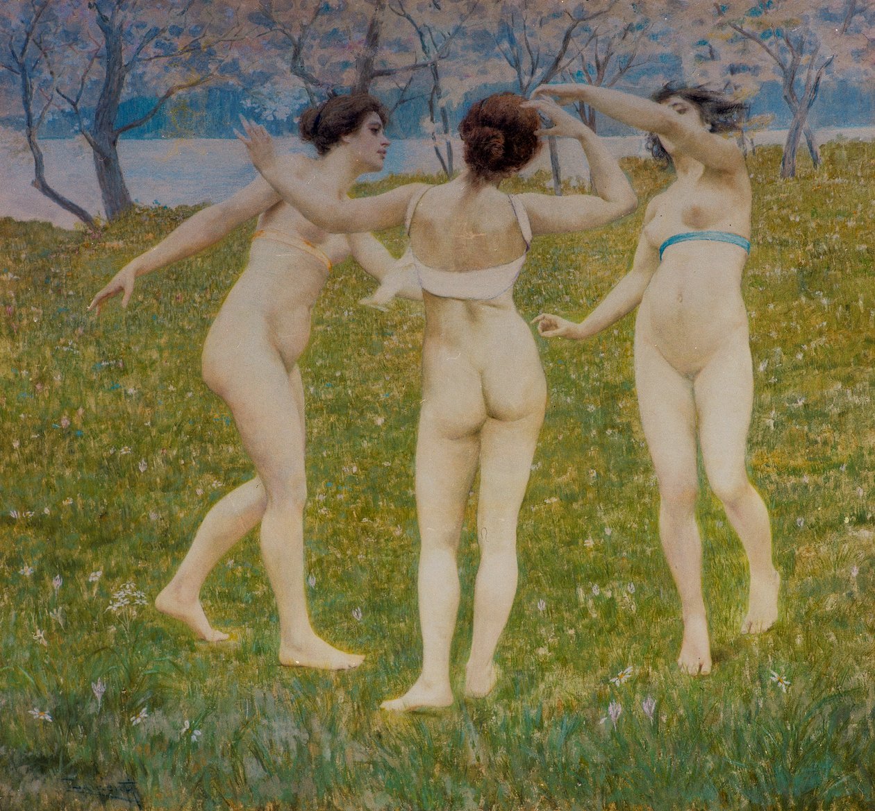 Virágzó nova (tempera és gesso fára ragasztott vászonra) alkotó: Cesare Laurenti