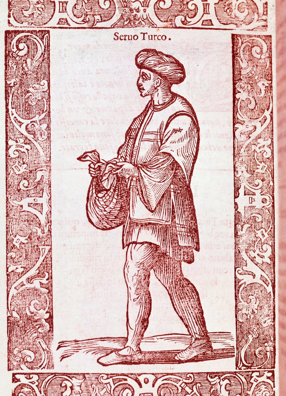 „Török jobbágyöltöny” a „” Régi és modern szokások” 1590-ből (metszet) alkotó: Cesare (after) Vecellio