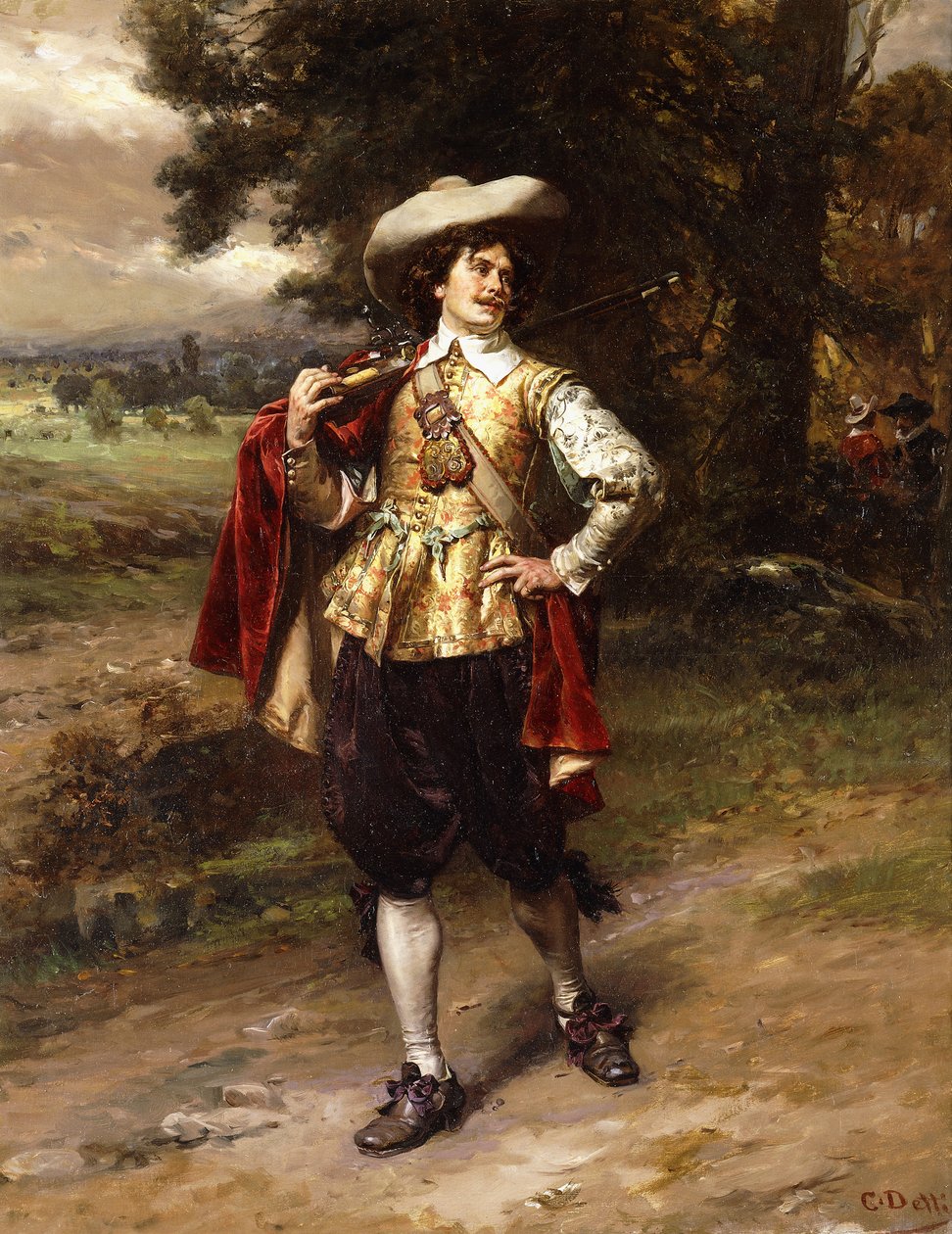 Egy lovas, alkotó: Cesare Auguste Detti