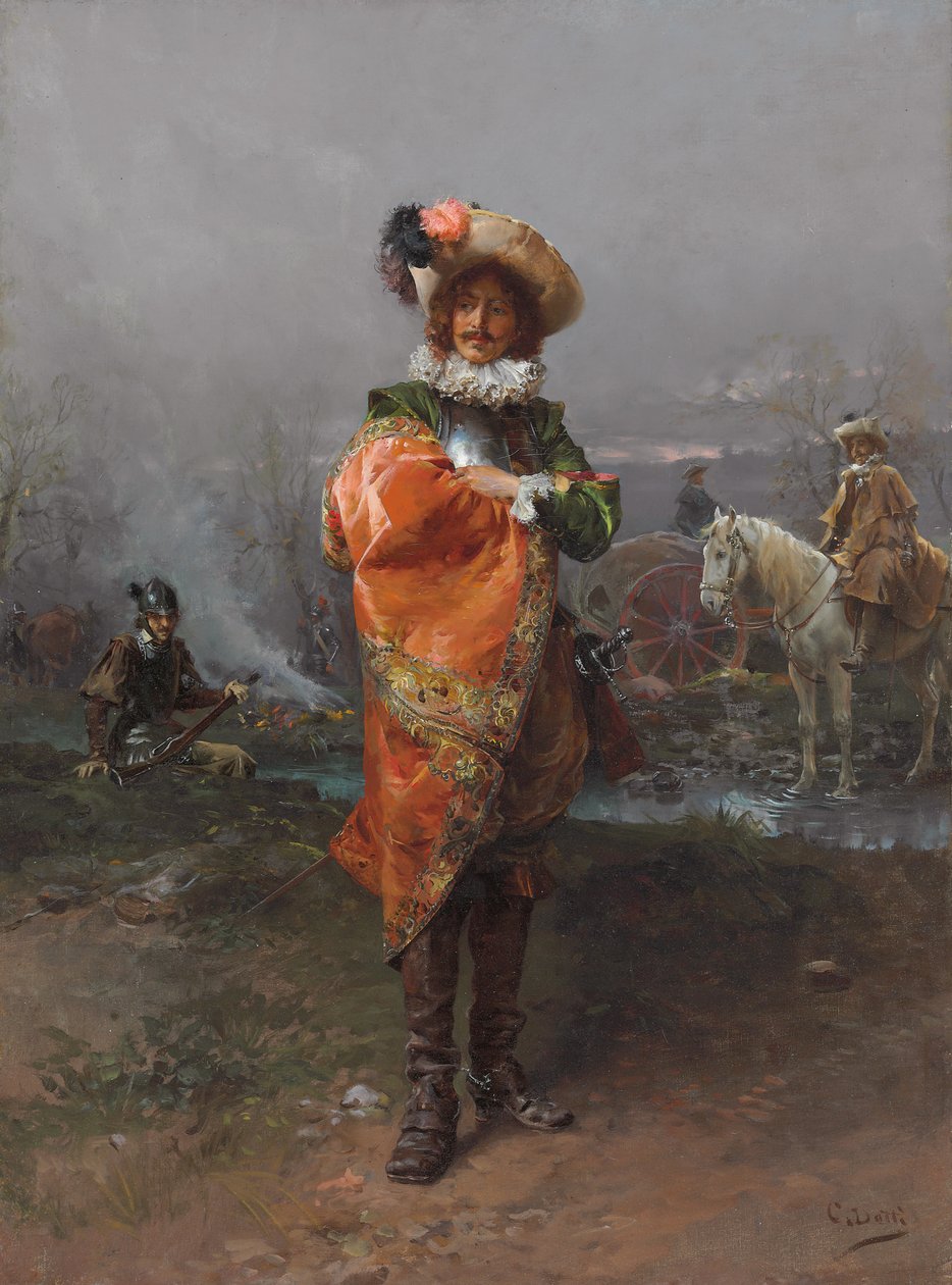 Egy úriember köpenyben alkotó: Cesare Auguste Detti