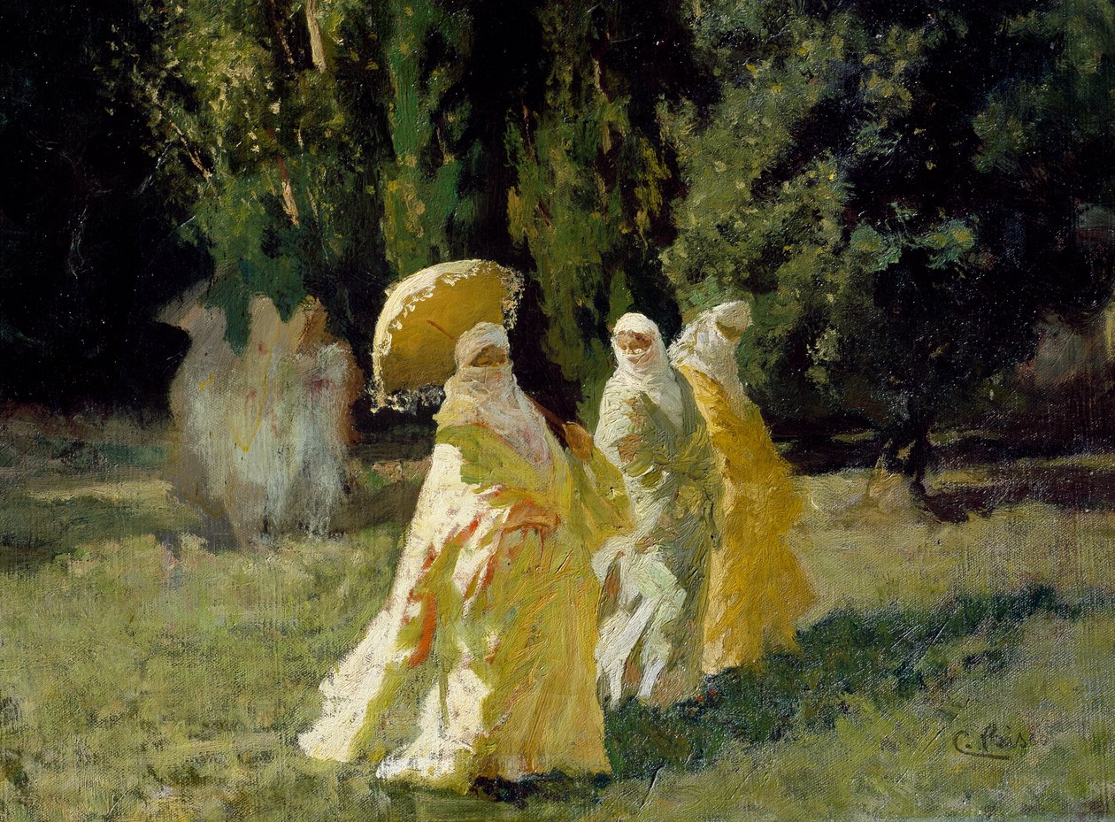 A kedvencek a parkban alkotó: Cesare Biseo