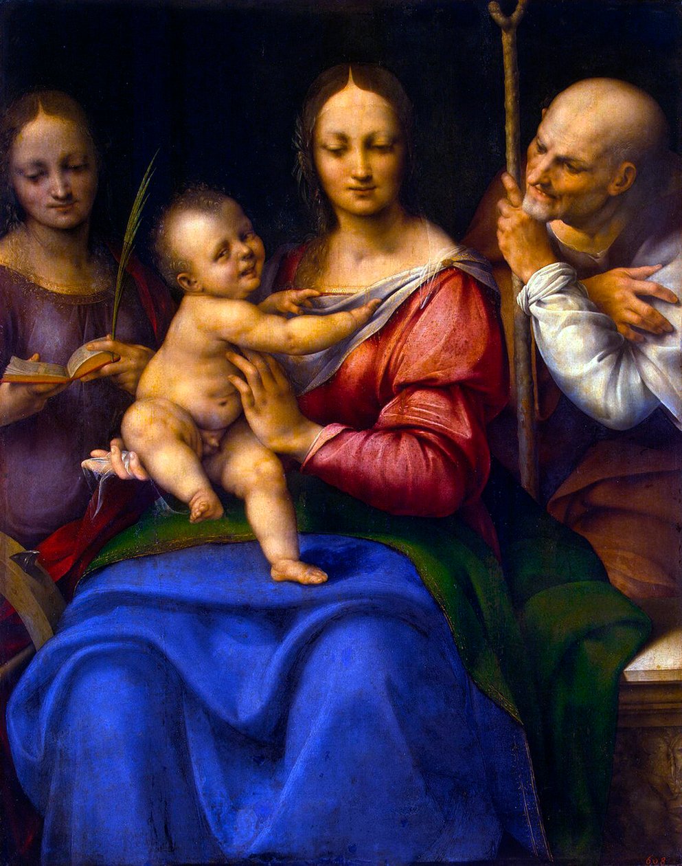 Szent Család Szent Katalinnal”, 1515-1520. alkotó: Cesare da Sesto