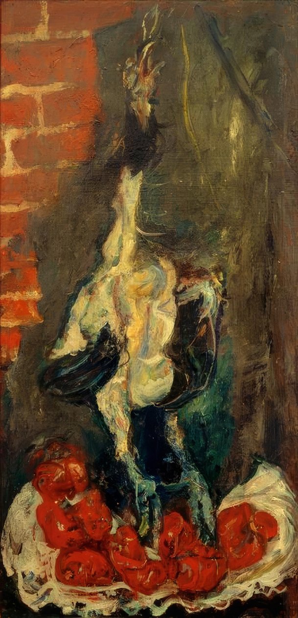 Ch. Soutine, kopasztott kakas és paradicsom alkotó: Chaim Soutine