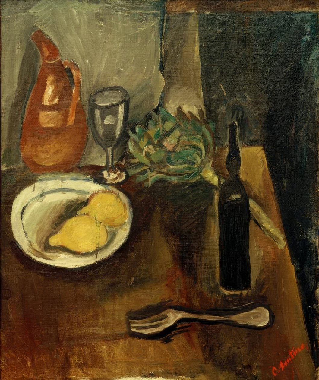 Ch. Soutine, csendélet articsókkal alkotó: Chaim Soutine