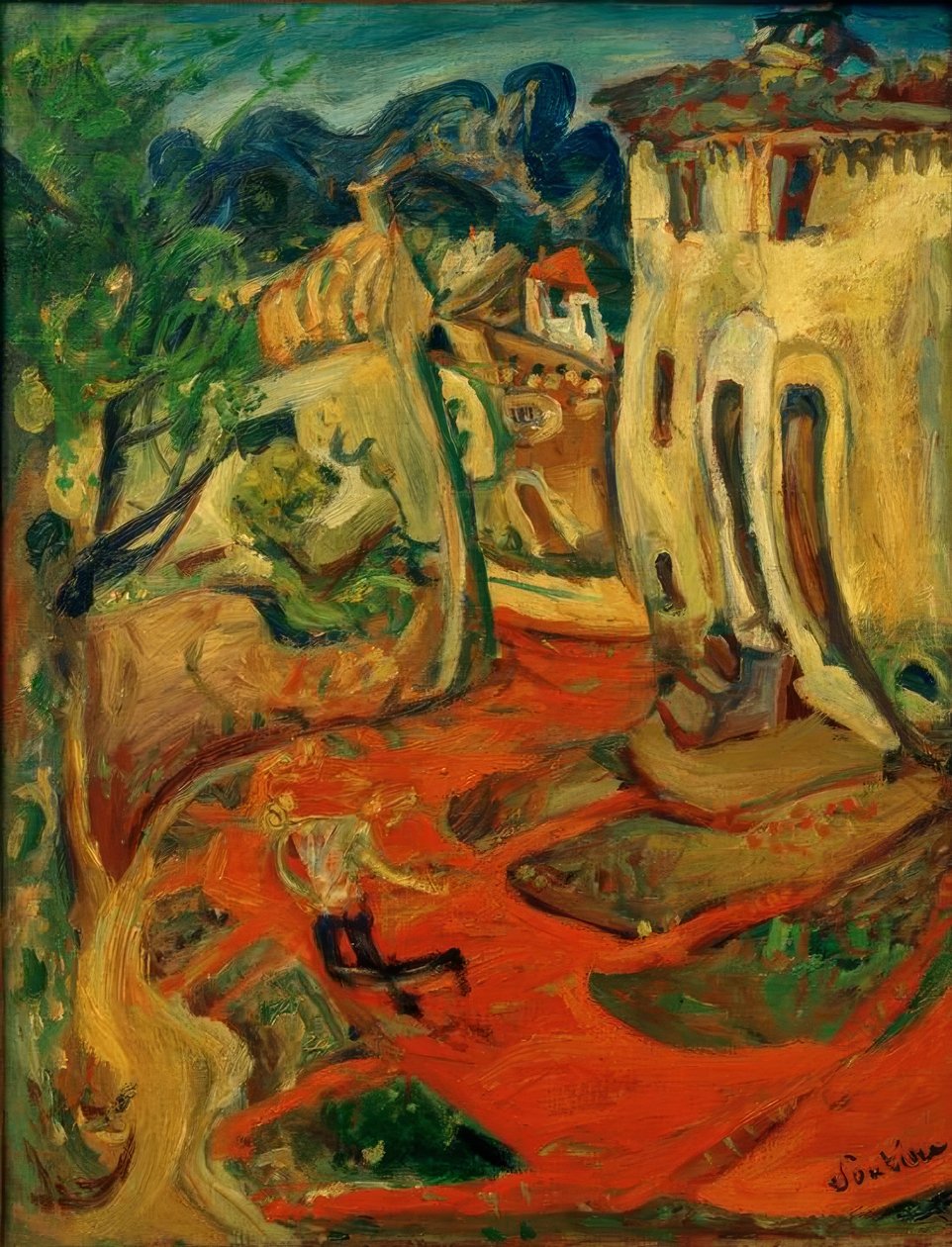 Ch. Soutine, Strasse in Cagnes alkotó: Chaim Soutine