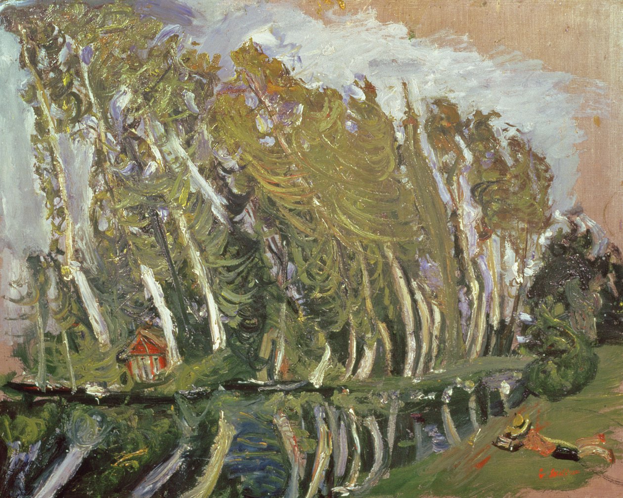 Táj fekvő figurával alkotó: Chaim Soutine