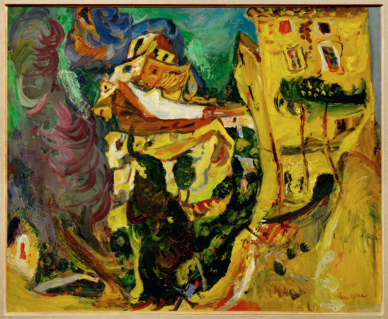 Cagnes-i táj (La Gaude, Franciaország) alkotó: Chaim Soutine
