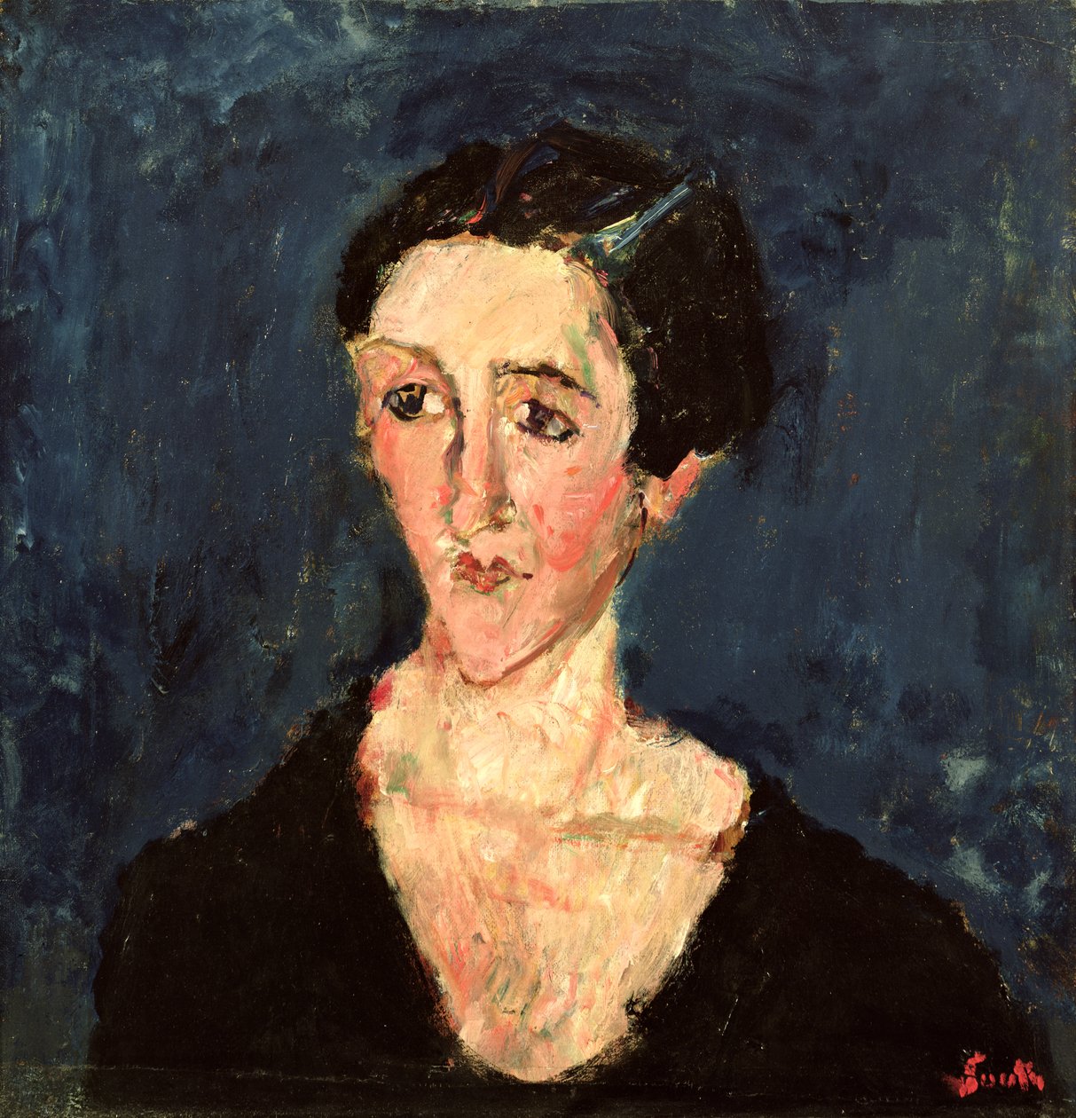 Madame M. Castaing, 1928 körül alkotó: Chaim Soutine