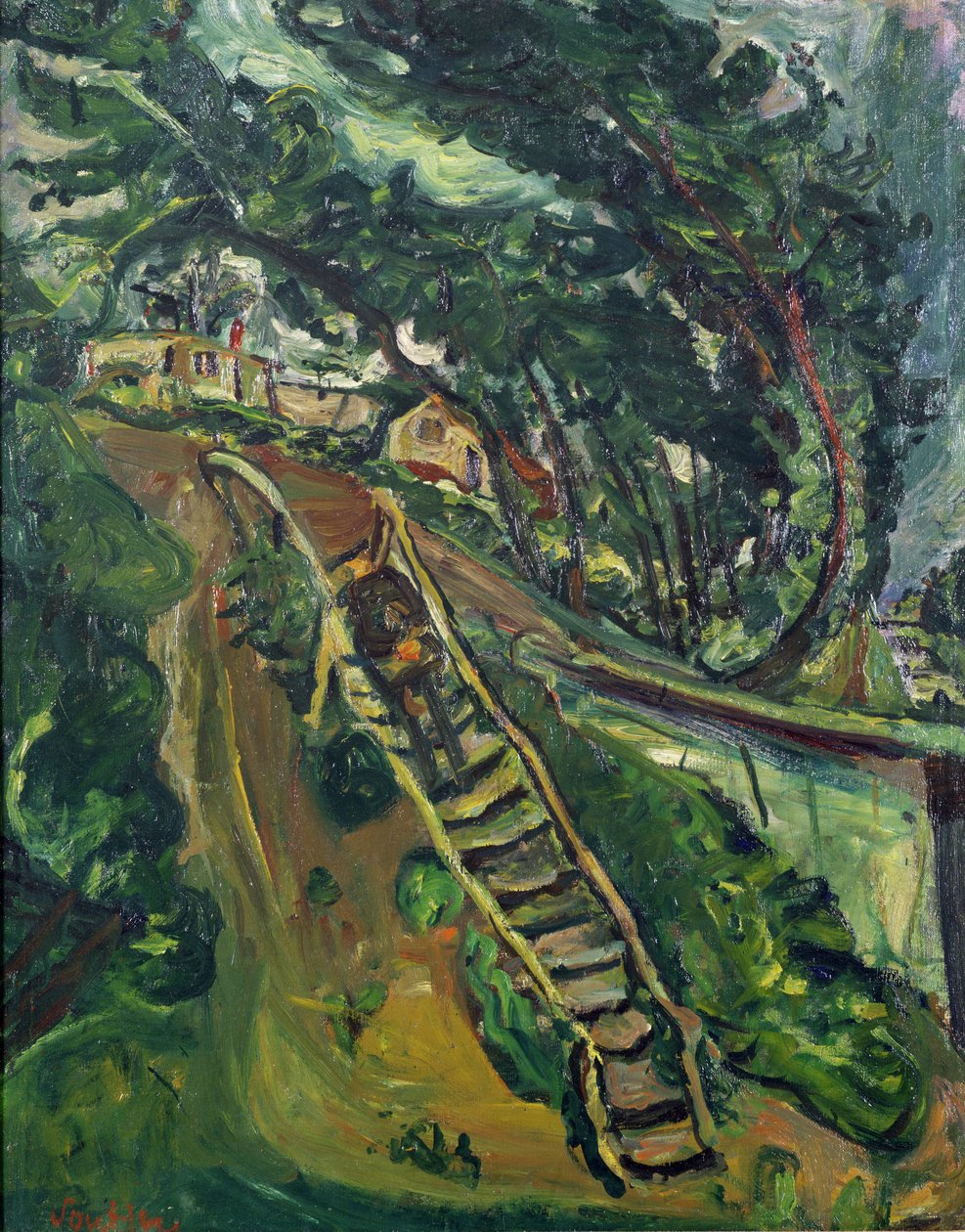 Ember sétál a lépcsőn, 1922-3 alkotó: Chaim Soutine