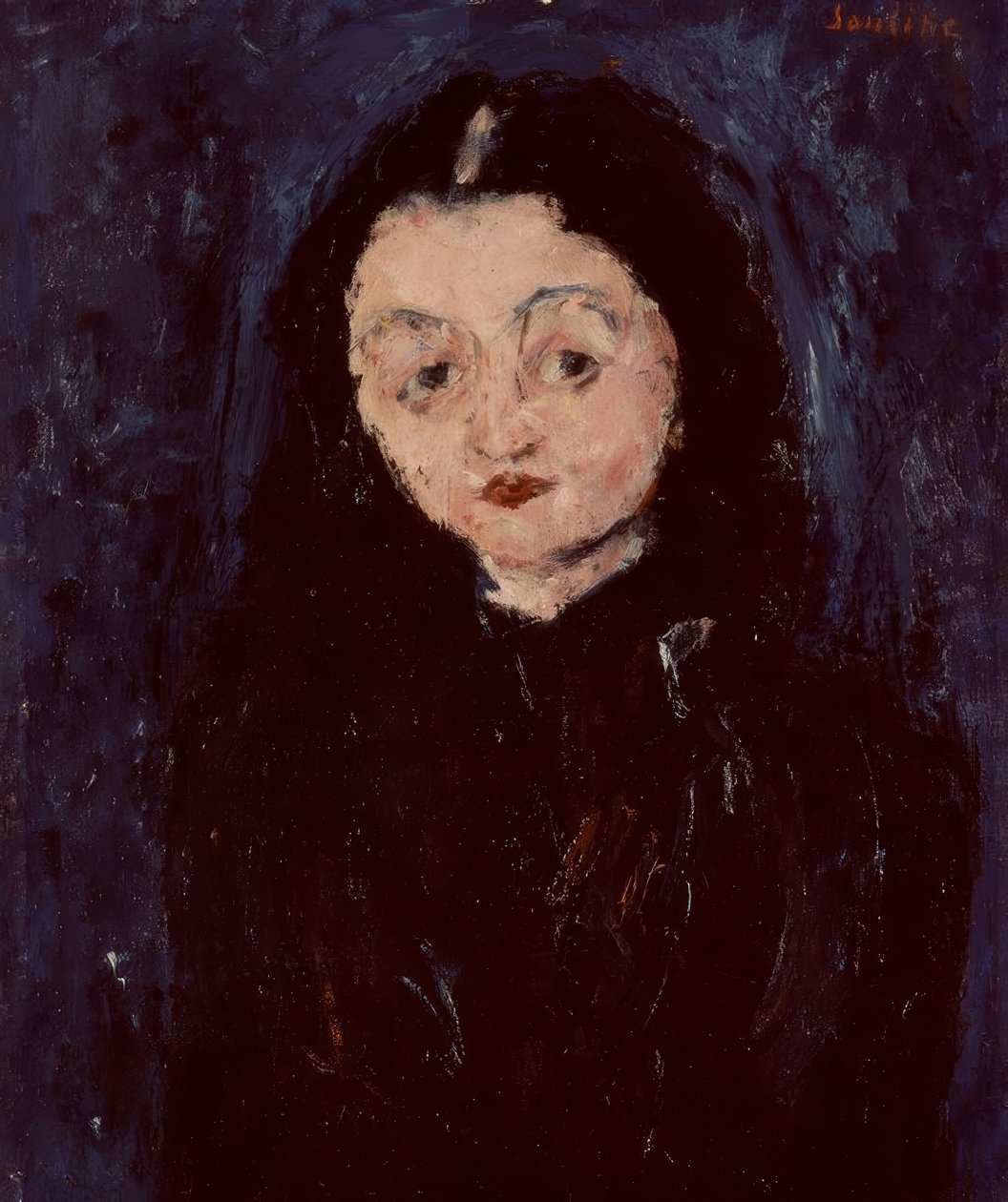 NŐI PORTRÉ - S XX - FRANCIA EXPRESSZIONIZMUS. Künstler: CHAIM SOUTINE. alkotó: Chaim Soutine