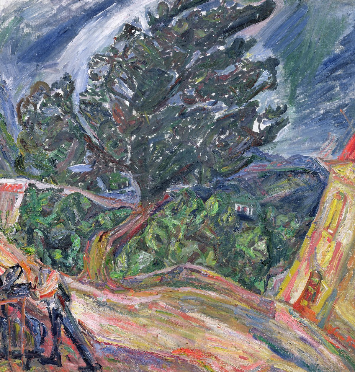 A nagy kék fa, 1940-42 körül alkotó: Chaim Soutine